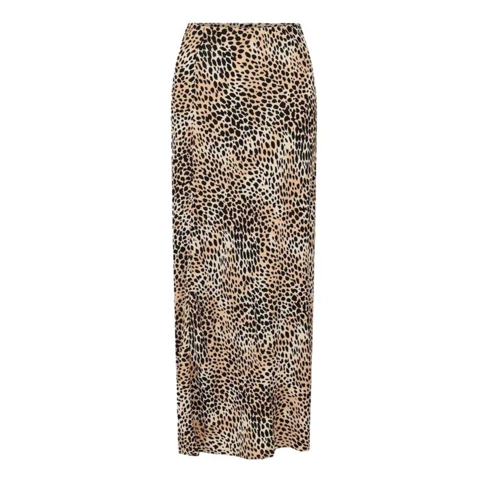Nobody�'s Child Womens/Ladies Mila Leopard Print Linen Maxi Skirt / Leopard